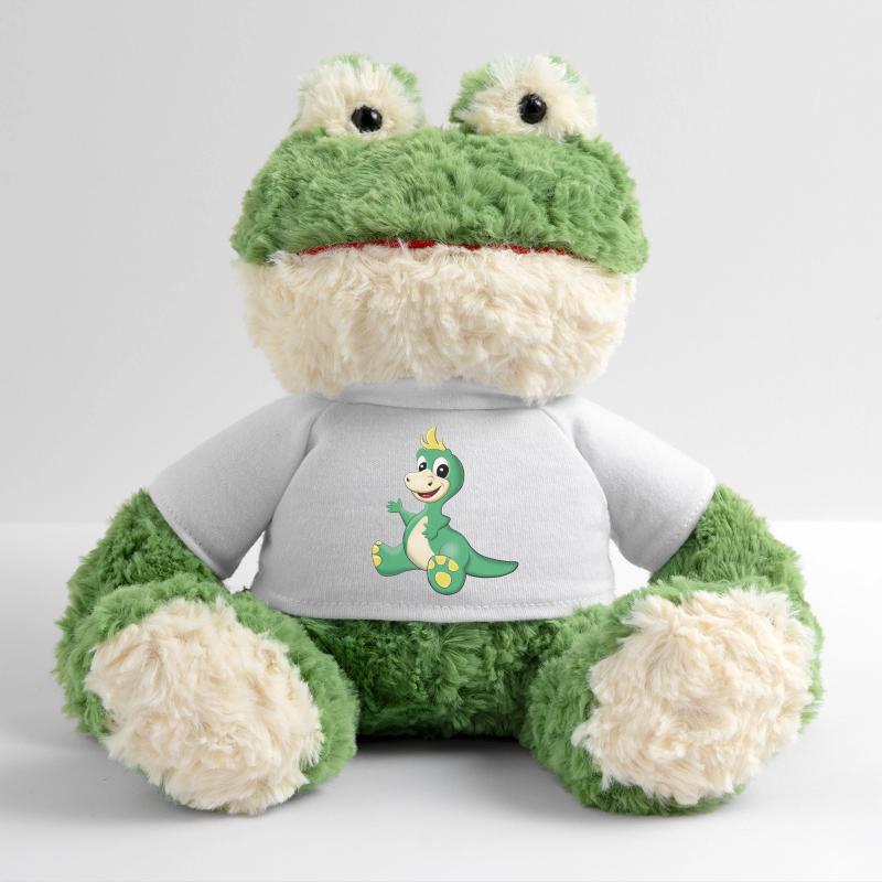 sitzender süßer Dino MiniFeet® Frosch Torge