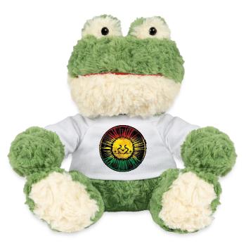 Rastafari Herz und Sonne Design - MiniFeet® Frosch Torge - Weiß - Vorne
