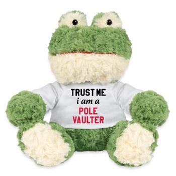 Stabhochsprung Stabhochsprunger Sport Sportler - MiniFeet® Frosch Torge - Weiß - Vorne