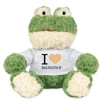 I LOVE MARZIPAN - MiniFeet® Frog Torge - white - Front