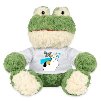 sitting cat - MiniFeet® Frog Torge - white - Front