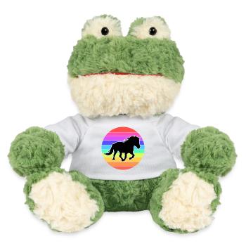 Islandpferde Pferde Isländer Galopp Pferdefan - MiniFeet® Frosch Torge - Weiß - Vorne