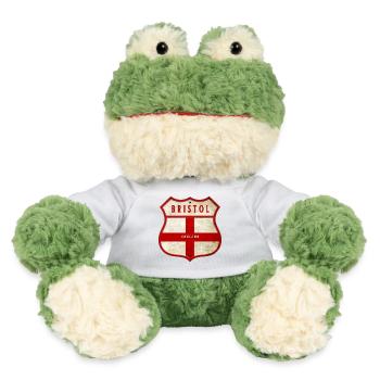 Bristol England Wappen - MiniFeet® Frosch Torge - Weiß - Vorne