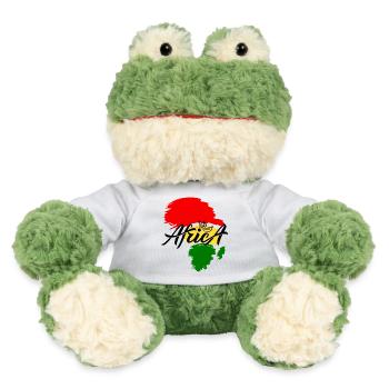 Portrait afro africain Pop Art - Grenouille Torge MiniFeet® - blanc - Devant