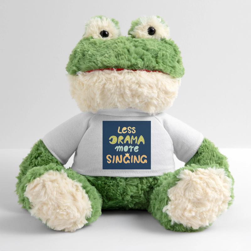 Moins de drame, plus de chant ! Affiche - bleu Grenouille Torge MiniFeet®