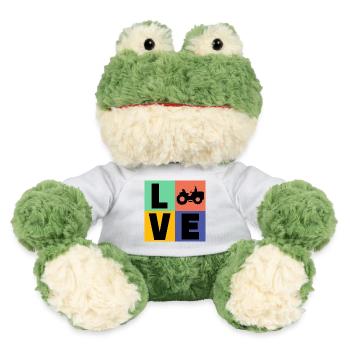 Tracteur Disant Agriculture Tracteur Agriculteur Biologique - Grenouille Torge MiniFeet® - blanc - Devant