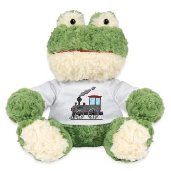 Kinderzug Eisenbahn grau - MiniFeet® Frosch Torge - Weiß - Vorne