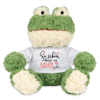 BEZIEHUNGSSPRÜCHE UNS - LIEBESERKLÄRUNG - MiniFeet® Frosch Torge - Weiß - Vorne
