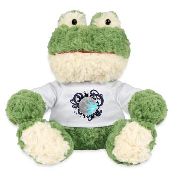 Nachtmond mit schnörkel und Märchenfigur, damen - MiniFeet® Frosch Torge - Weiß - Vorne