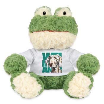 Portrait de braque de Weimar - Grenouille Torge MiniFeet® - blanc - Devant