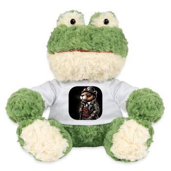 Biber im Steampunk Outfit - MiniFeet® Frosch Torge - Weiß - Vorne