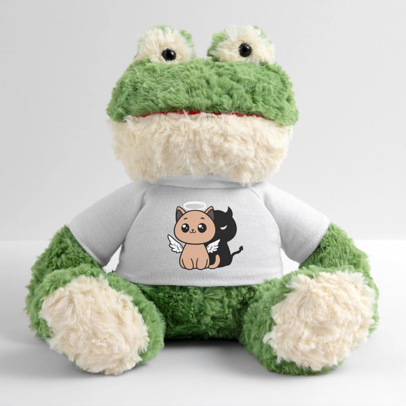 Angel Cat with a Devil Shadow MiniFeet® Frog Torge