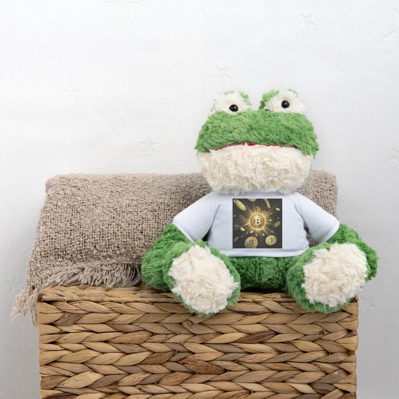 Explosion du bitcoin doré dans l’obscurité Grenouille Torge MiniFeet®