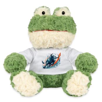 Finance Actions Taureau Taureau Wall Street Cadeau - Grenouille Torge MiniFeet® - blanc - Devant