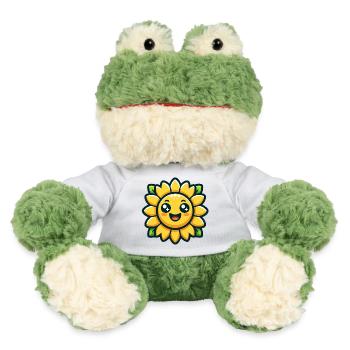 Sunny Blossom: Die strahlende Sonnenblume - MiniFeet® Frosch Torge - Weiß - Vorne