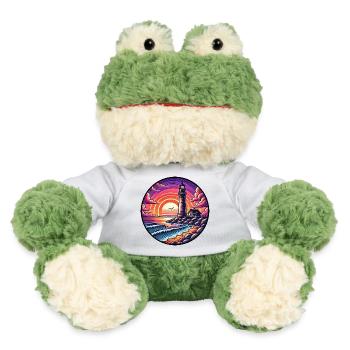 Leuchtturm Sonnenuntergang Ozean Meer - MiniFeet® Frosch Torge - Weiß - Vorne