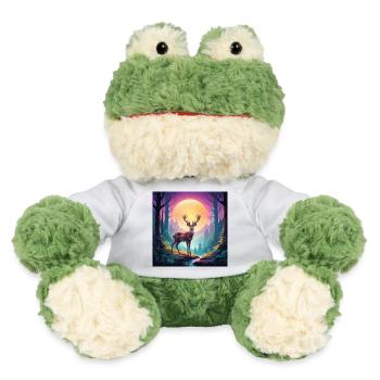 Deer in the forest - MiniFeet® Frog Torge - white - Front