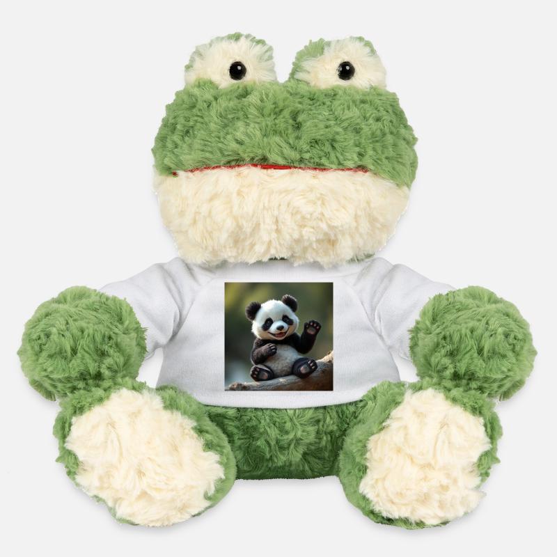 Panda mignon en 3D - Grenouille Torge MiniFeet® - blanc
