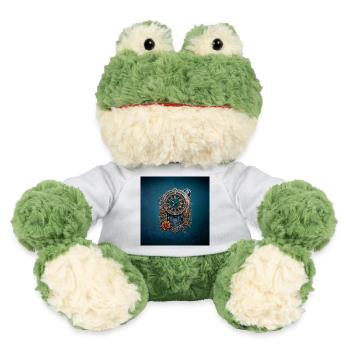 Steampunk watch adorned with roses. - MiniFeet® Frog Torge - white - Front