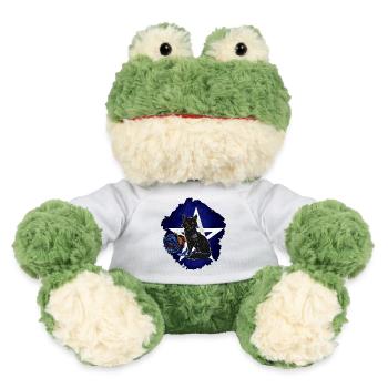 Gothic-Fuchs, verwelkte Rosenblüte, vanitas - MiniFeet® Frosch Torge - Weiß - Vorne