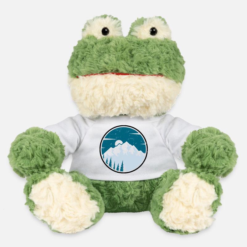 Forêt circulaire de Winter Peak - Grenouille Torge MiniFeet® - blanc
