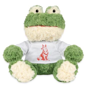 Compagnon fidèle - Graphique détaillé pour chien - Grenouille Torge MiniFeet® - blanc - Devant
