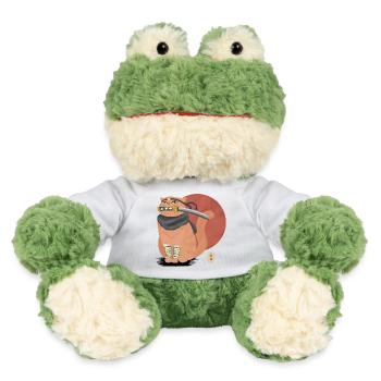 Samurai Cat with Katana - MiniFeet® Frog Torge - white - Front