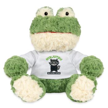 Raccoon Ninja Hug Attack - MiniFeet® Frog Torge - white - Front