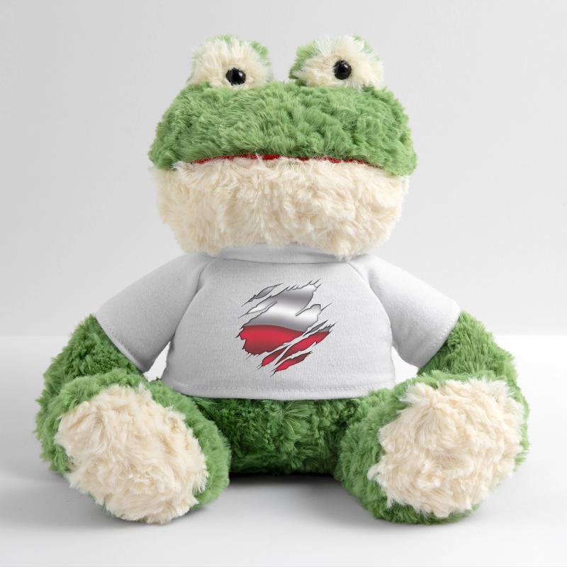 Drapeau de la Pologne - Pologne - Drapeau déchiré Grenouille Torge MiniFeet®
