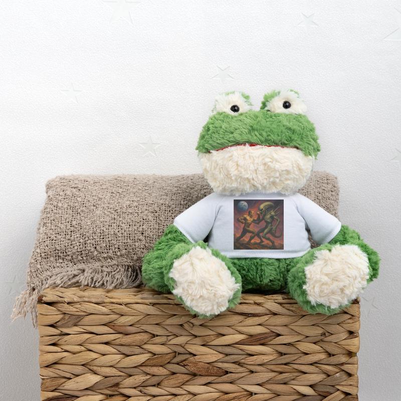 Cosmic Battle Between Man and Alien MiniFeet® Frog Torge