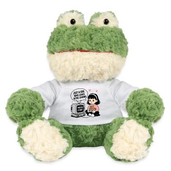 Just a Girl who loves Retro Gaming - MiniFeet® Frog Torge - white - Front