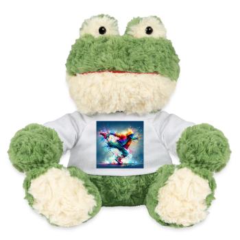Danse urbaine aux couleurs explosives - Grenouille Torge MiniFeet® - blanc - Devant
