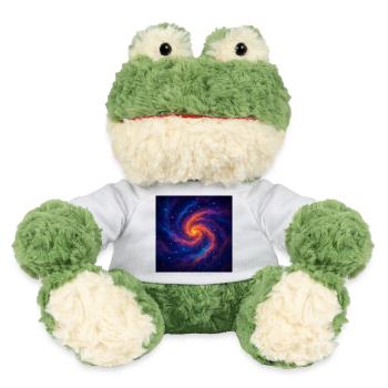 Galactic vortex in space - MiniFeet® Frog Torge - white - Front
