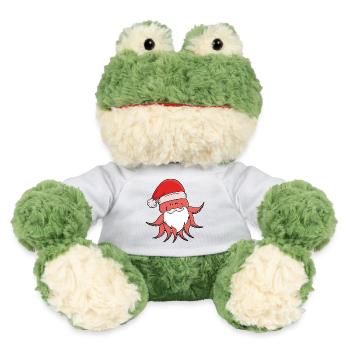 Festliches Oktopus-Weihnachtsmann-Design - MiniFeet® Frosch Torge - Weiß - Vorne