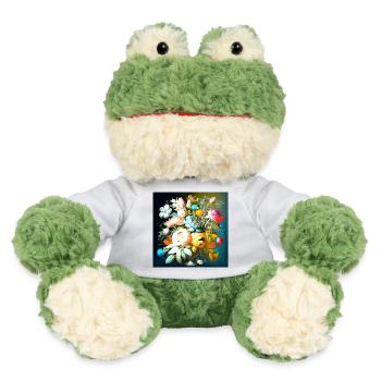 Bouquet of still life on dark old style - MiniFeet® Frog Torge - white - Front
