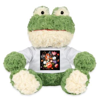 Fantaisies fleuries style baroque flamand - Grenouille Torge MiniFeet® - blanc - Devant