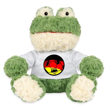 Football German Flag Art - MiniFeet® Frog Torge - white - Front