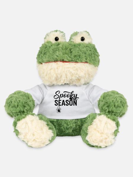 Spooky Season Spider Illustration - MiniFeet® Frosch Torge - Weiß
