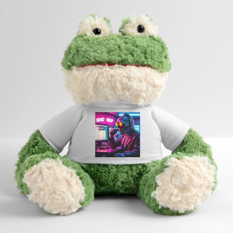 Cyberpunk néon crâne hacker Envoyer de l’aide Conception Grenouille Torge MiniFeet®