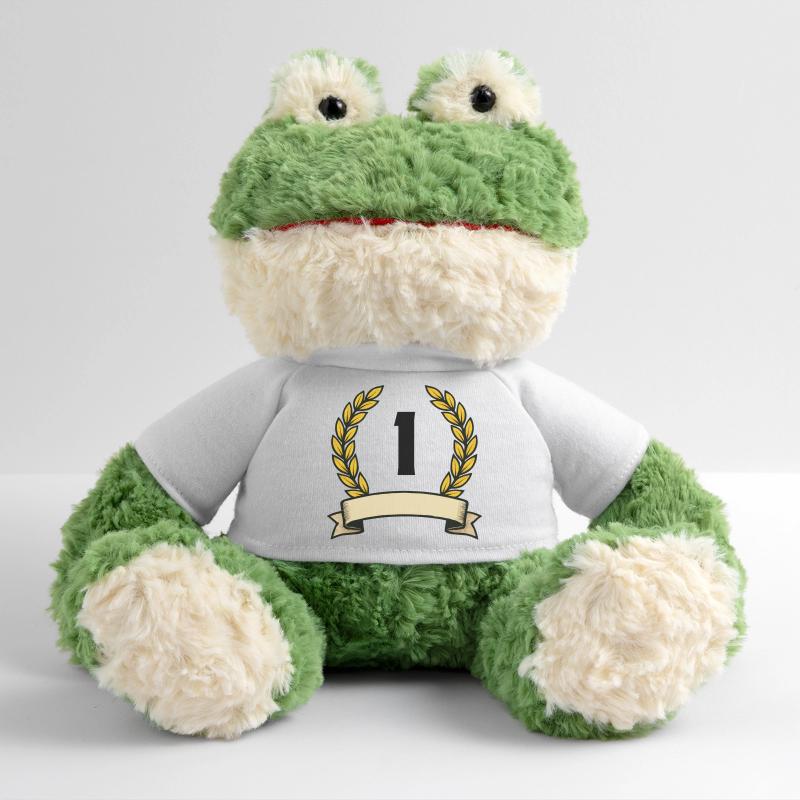 Couronne de laurier dorée avec ruban 1 Grenouille Torge MiniFeet®