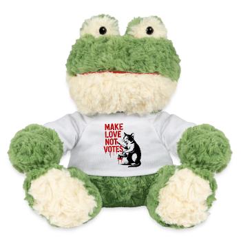 Make Love Not Votes Katze - MiniFeet® Frosch Torge - Weiß - Vorne
