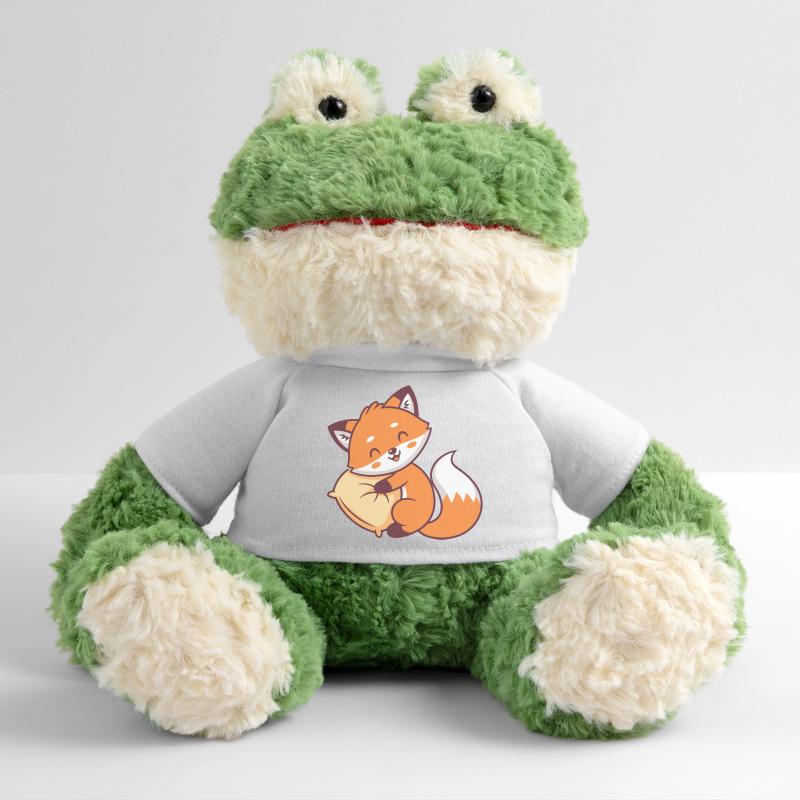 Orange cuddly fox plush MiniFeet® Frog Torge