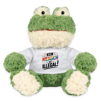 Kein Mensch ist illegal - Cool Pride Logo - MiniFeet® Frosch Torge - Weiß - Vorne
