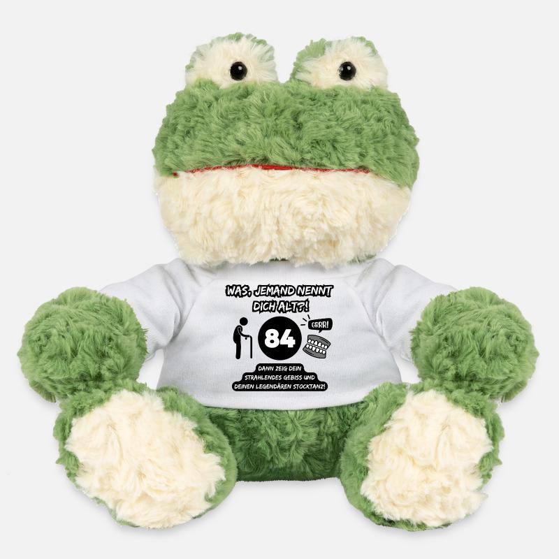 84 and legendary: Teeth out, stick dancing on! - MiniFeet® Frog Torge - white