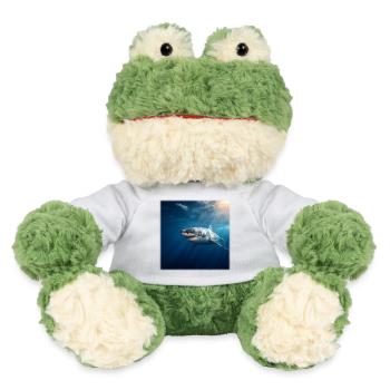 Weißer Hai im Sonnenlicht Ozean Design - MiniFeet® Frosch Torge - Weiß - Vorne