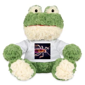 Neon Insect Macro – Abstract Micro World Design - MiniFeet® Frog Torge - white - Front