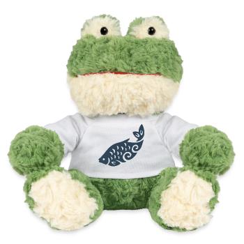 Swirl Fish Silhouette - MiniFeet® Frog Torge - white - Front