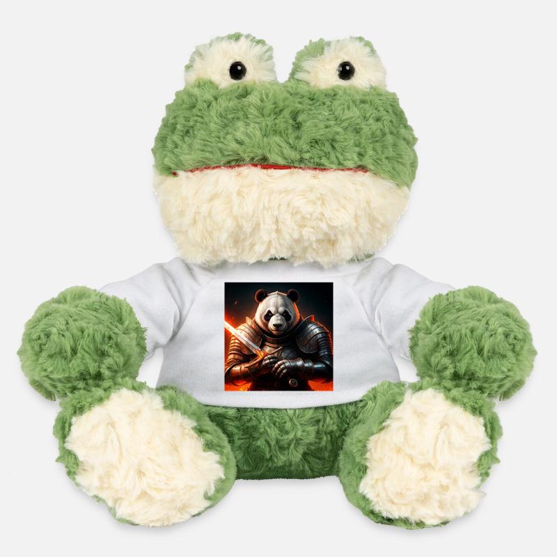 Panda warrior in fire armor - MiniFeet® Frog Torge - white
