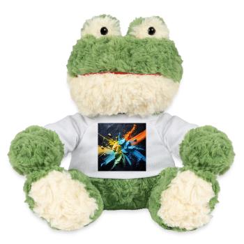 Regenbogenstaub-Explosion - MiniFeet® Frosch Torge - Weiß - Vorne