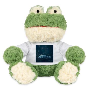 Blue Night Geometric Polar Bears - MiniFeet® Frog Torge - white - Front